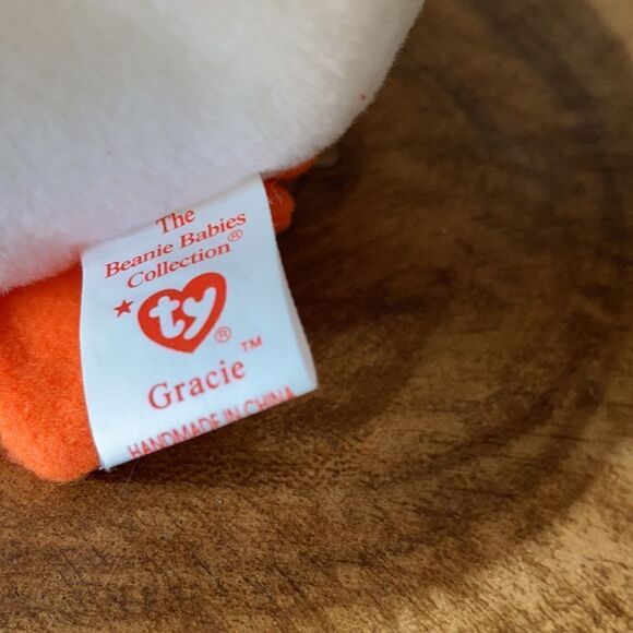 Ty Beanie Baby Gracie The Swan 1996 Rare/Retired #4126 P.E.Pellets - Picture 5 of 11